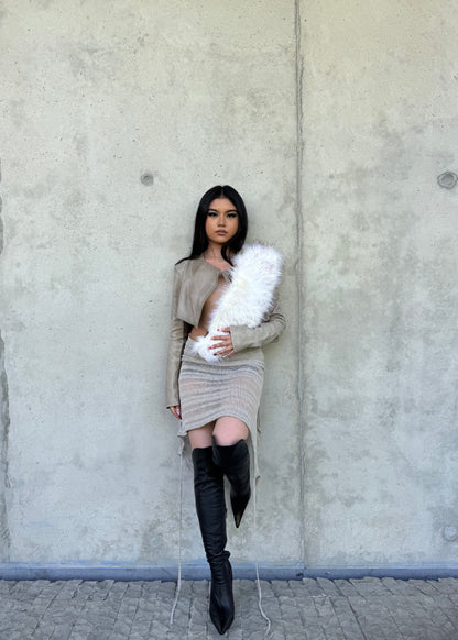 Cardigan multiporté en maille