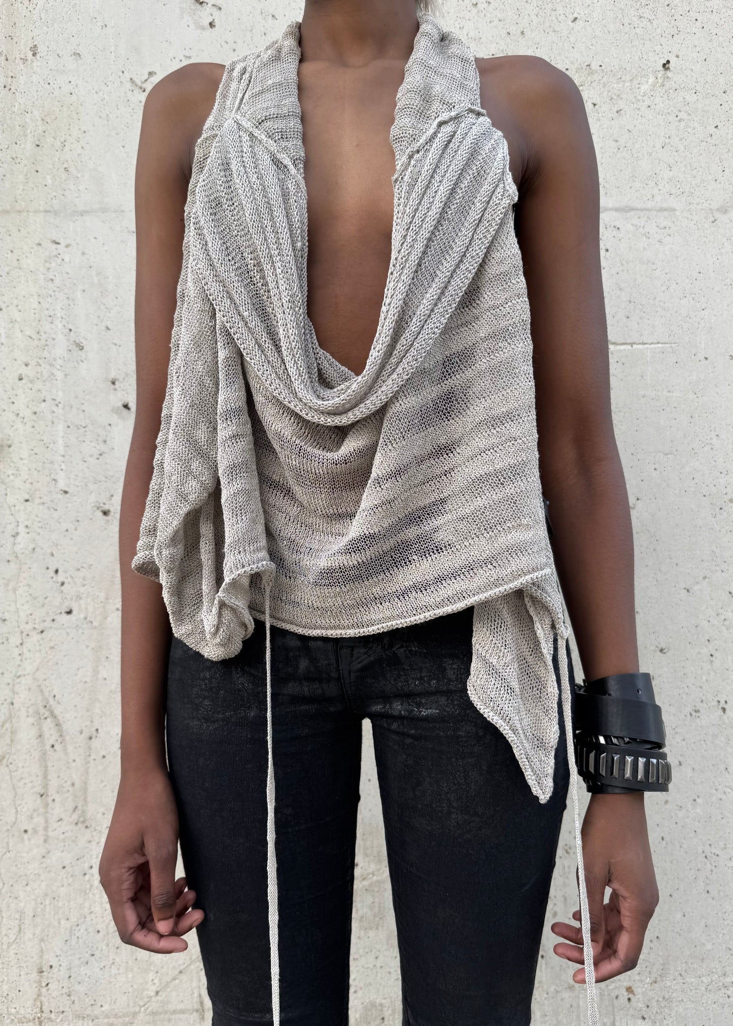 Cardigan multiporté en maille