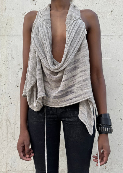 Cardigan multiporté en maille
