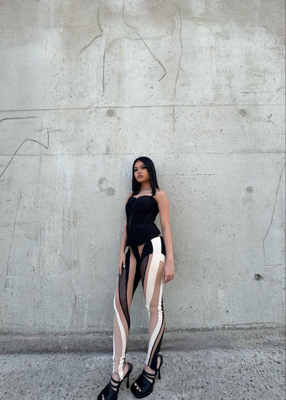Legging spiral transparent Mugler