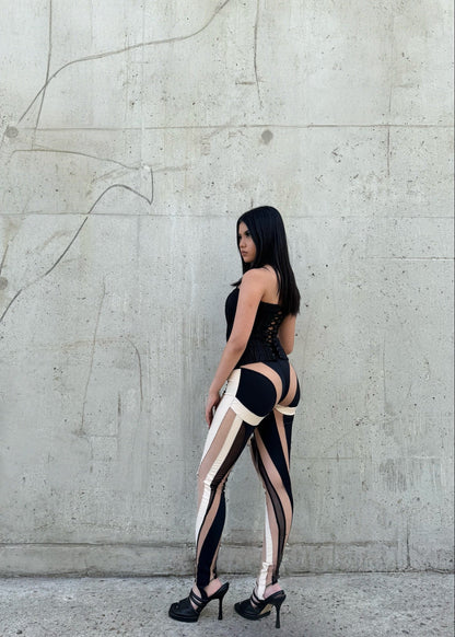 Legging spiral transparent Mugler