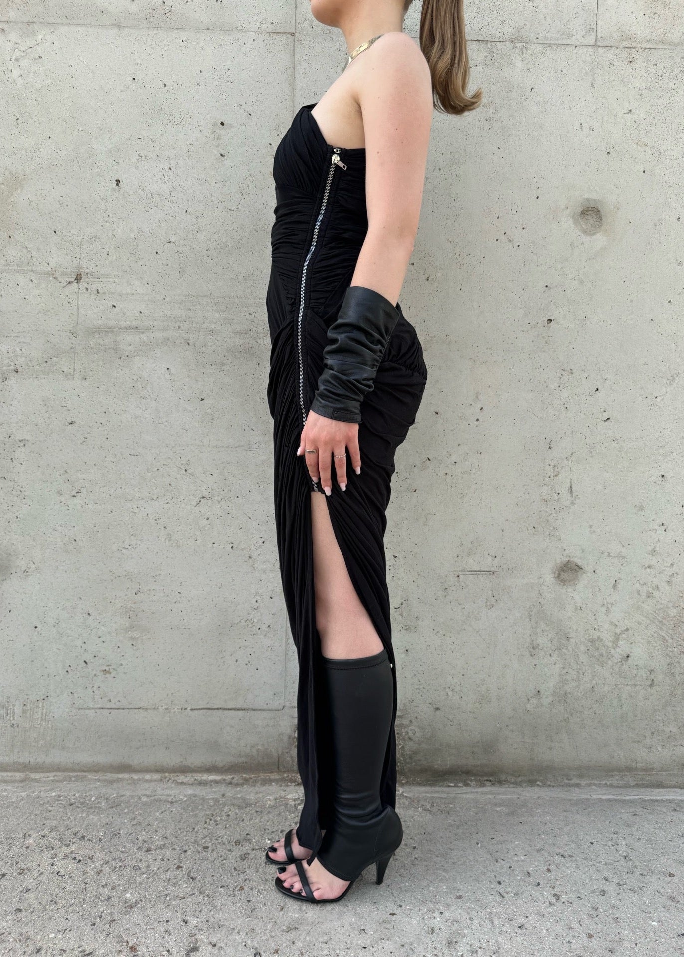 Robe longue drapée Rick Owens