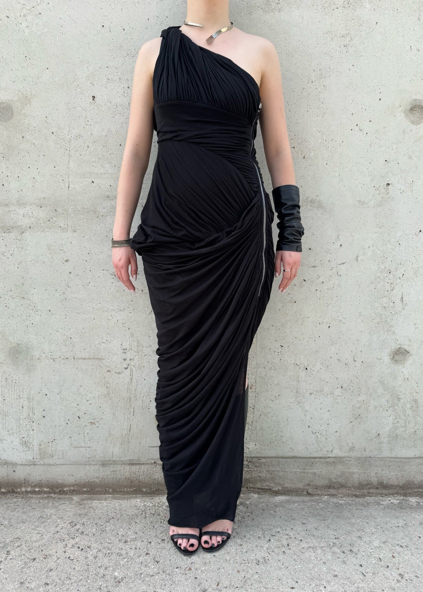 Robe longue drapée Rick Owens
