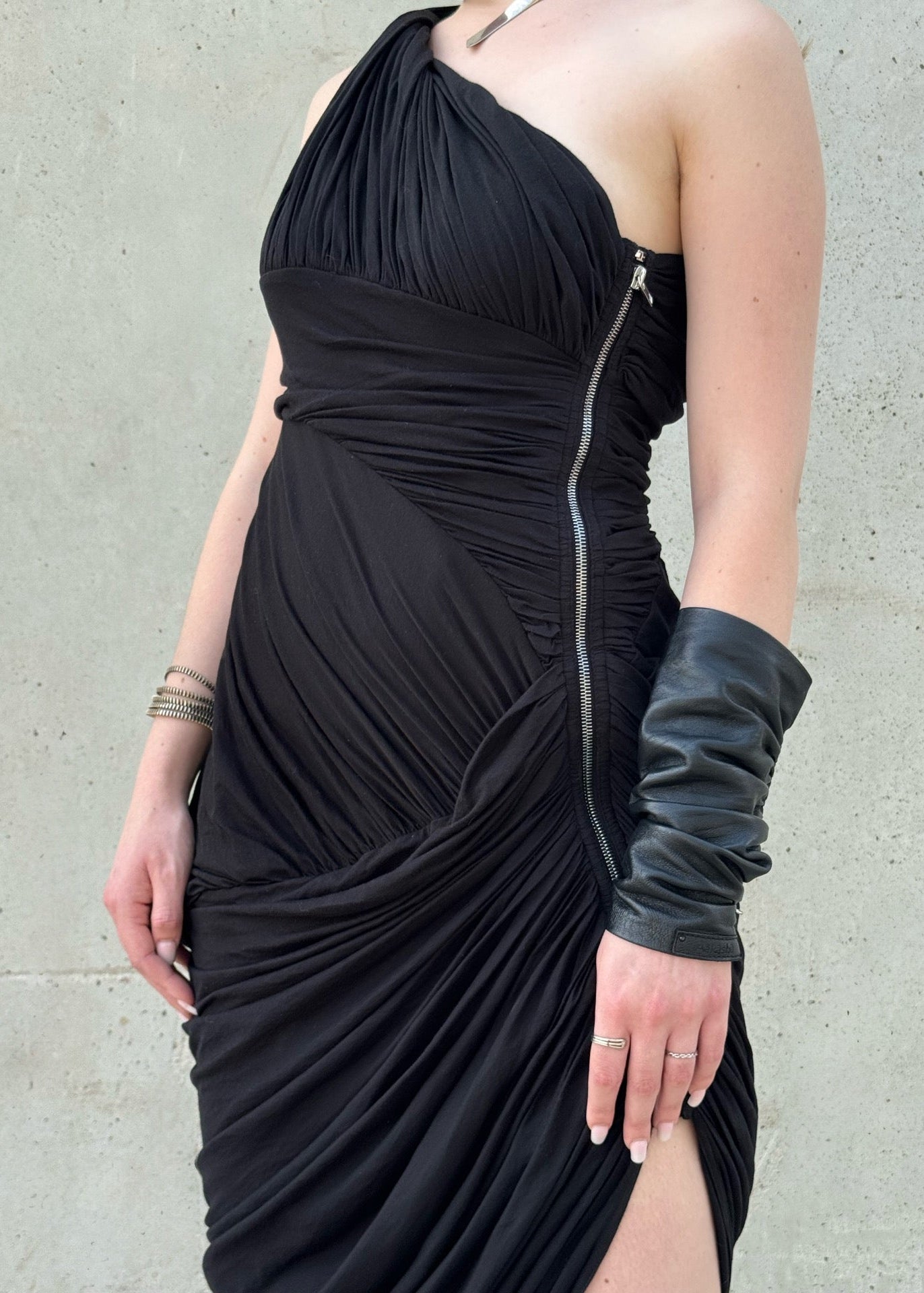 Robe longue drapée Rick Owens
