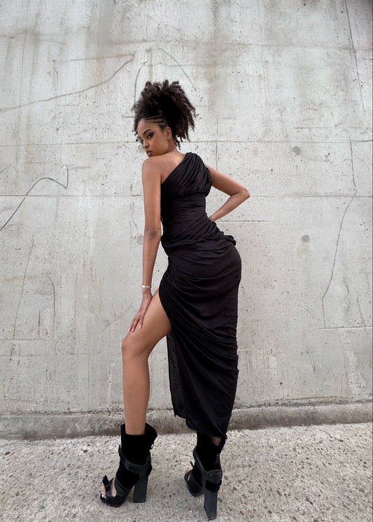 Robe longue drapée Rick Owens