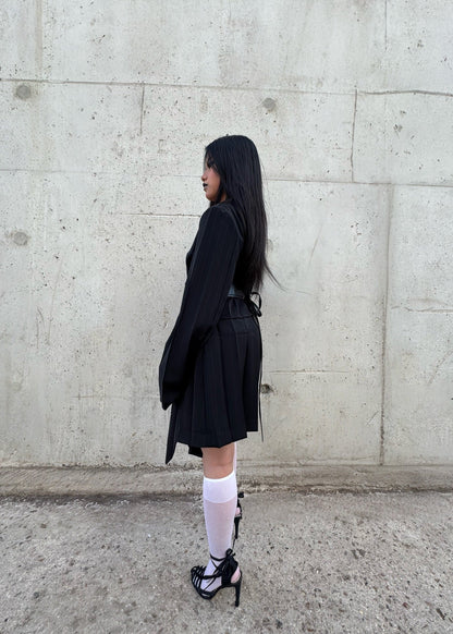 Blazer noir asymétrique