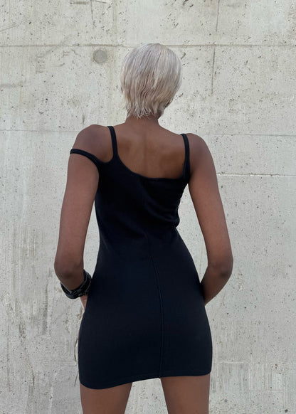 Robe noire 1017 ALYX 9SM à doubles bretelles