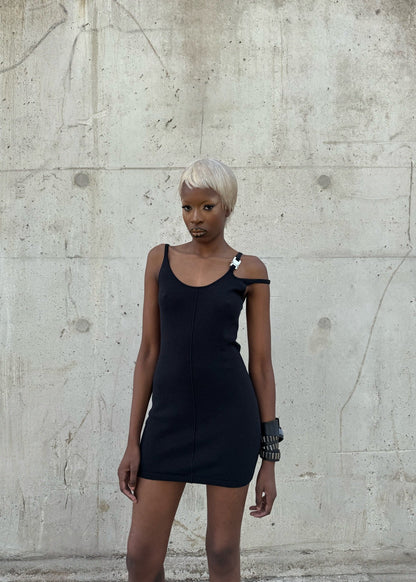Robe noire 1017 ALYX 9SM à doubles bretelles