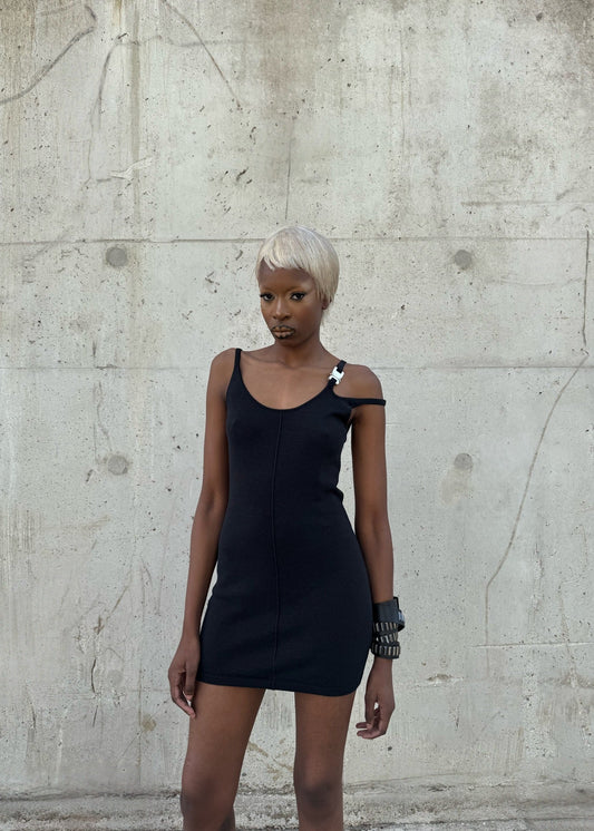 Robe noire 1017 ALYX 9SM à doubles bretelles