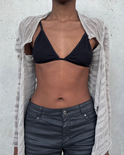 Cardigan multiporté en maille